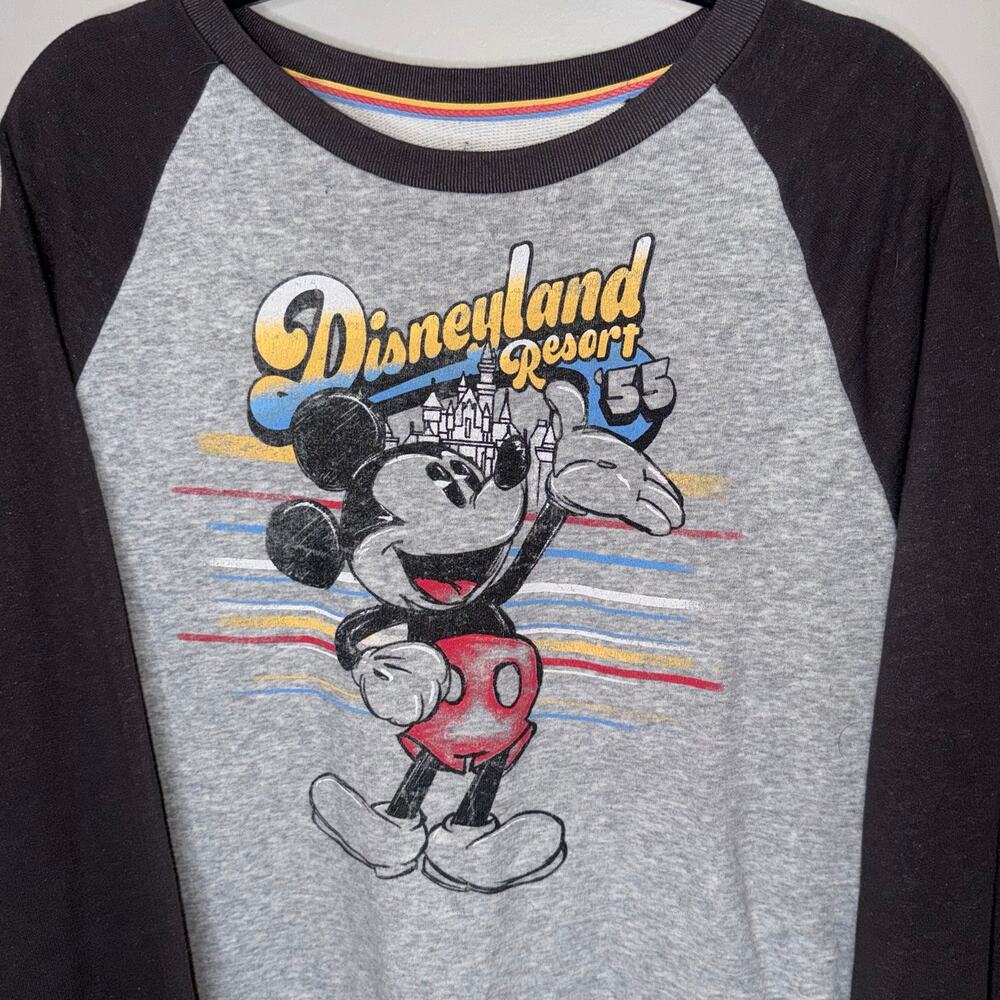 Disneyland Resort '55 Women's XL Retro Style Long Sleeve Mickey Mouse Sweater